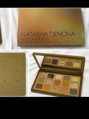 Natasha Denona Yucca Eyeshadow Palette — Gold, Green, Brown & Tan Shades